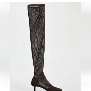 Zara mesh over the knee boots size 8 worn once